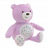 Мягкая игрушка-проектор – Музыкальный мишка, розовый, свет и звук  - миниатюра №1
