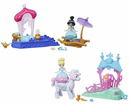 Игровой набор Disney Princess - Фигурка и транспорт, Жасмин, Золушка  