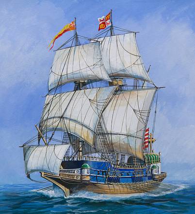 Модель для склеивания - Корабль. Испанский Золотой галеон 