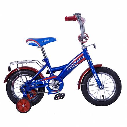 Детский велосипед – Mustang, 12", GW-тип, сине-красный 