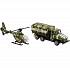 Набор из 2-х металлических моделей - Военная техника – Вертолет и грузовик Спецназ 7,5 см  - миниатюра №1
