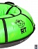 Санки надувные с пластиковым дном – Тюбинг, зеленый, 100 см  - миниатюра №5