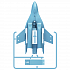 Сборная модель самолета Собери и Играй - Российский истребитель, 29 деталей  - миниатюра №4