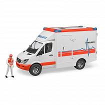 Bruder Mercedes-Benz Sprinter скорая помощь с фигуркой водителя (Bruder, 02-536) Bruder Mercedes-Benz Sprinter скорая помощь с фигуркой водителя (Bruder, 02-536)
