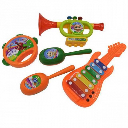 Набор музыкальных инструментов - Веселый оркестр, 5 предметов 