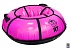 Тюбинг ™RT - с пластиковым дном, цвет розовый, диаметр 100 см  - миниатюра №3