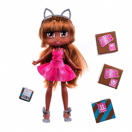 Кукла Boxy Girls – Mila, 20 см с аксессуарами в 4х коробочках 