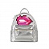 Мини рюкзак Poker Face Backpack WY-A020, цвет – серебряный  - миниатюра №3