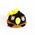 Декоративная подушка из серии Angry Birds Space - чёрная птица Black Firebomb bird, 25 см  - миниатюра №1