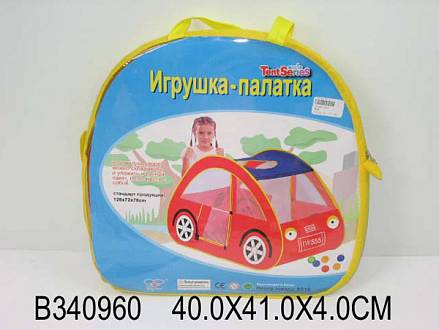 Детская игровая палатка – Машинка, в сумке 