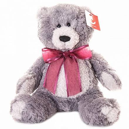 Мягкая игрушка – Медведь, серый, 20 см 