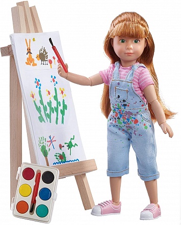 Кукла Хлоя художница, 23 см. 