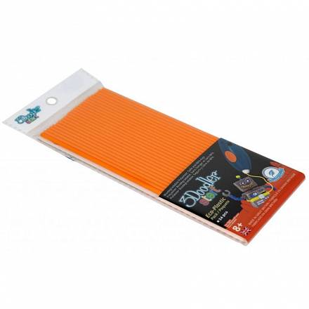 Эко-пластик к 3D-ручке 3Doodler Start, оранжевый 
