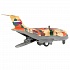 Модель Самолет военно-транспортный 20 см люк открывается подвижные детали металлическая  - миниатюра №3