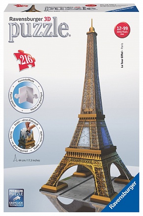 3D Пазл - Эйфелева башня, 216 элементов 