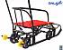 Снегомобиль на больших мягких колесах - Snow Galaxy Black Auto, красные рейки  - миниатюра №10
