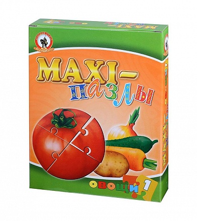 Пазлы-maxi – Овощи, 5 в 1 