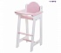 Набор кукольной мебели – Шкаф и стул, цвет розовый  - миниатюра №1