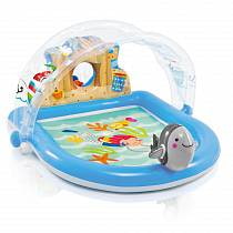Надувной игровой центр с навесом - Морской (Intex, int57421NP) Надувной игровой центр с навесом - Морской (Intex, int57421NP)