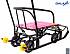 Снегомобиль Snow Galaxy Black Auto, розовые рейки на больших мягких колесах   - миниатюра №9