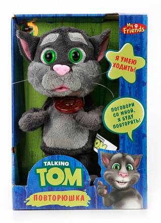 Интерактивный Кот Том "My Friends" Talking Том, русский чип, ходит, повторяет речь 