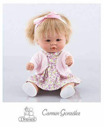 Кукла Бебетин, 21 см в платье и жакете Carmen Gonzalez 