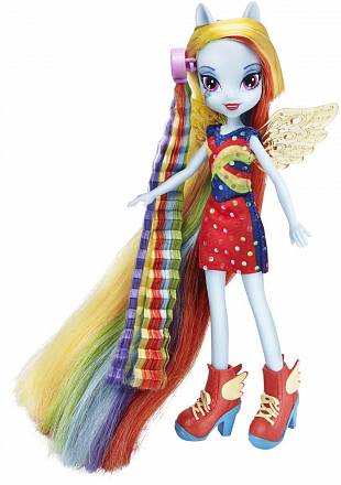 Кукла My Little Pony пони Rainbow Dash. Сделай мне прическу 