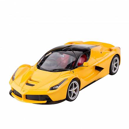 Машина на р/у - Ferrari LaFerrari, желтый, 1:14, свет 