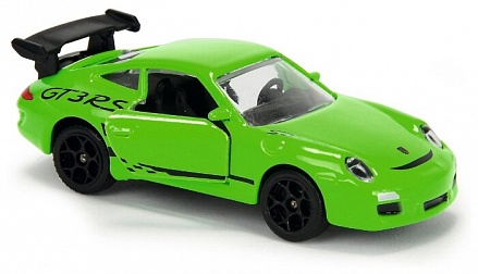 Модель гоночного автомобиля - Porsche 911 GT3, зеленый, 7,5 см 