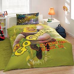 Комплект детского постельного белья, 1,5 спальное - SHREK GO GREEN (TAC, 7040B-8800002024) - миниатюра