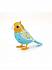 Птичка DigiFriends с большой клеткой и кольцом, желтая голова и голубое туловище  - миниатюра №1