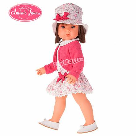 Кукла Rosa в шляпке, 45 см. 