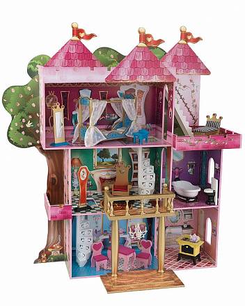 Замок-дом для кукол Winx и Ever After High - Книга Сказок  с мебелью 