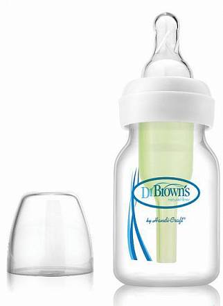 Бутылочка противоколиковая с узким горлышком с соской для недоношенных детей, 60 мл 