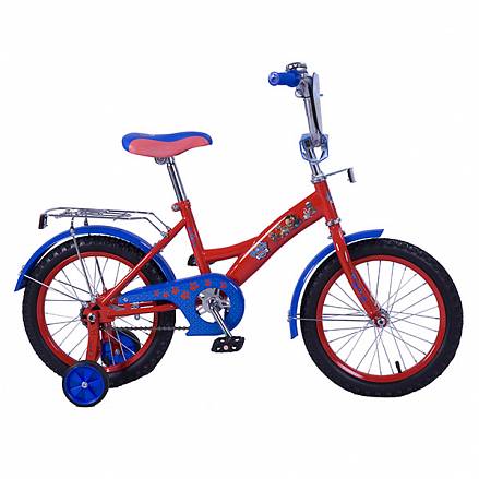 Детский велосипед – Щенячий патруль, 16", GW-тип, красно-голубой 