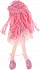 Кукла мягконабивная Принцесса в розовом блестящем платье и короной, 38 см  - миниатюра №1