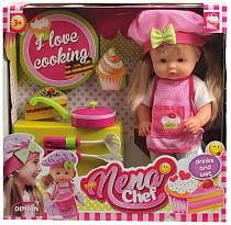 Кукла Baby Nena шеф-повар, 36 см (Dimian, BD387) Кукла Baby Nena шеф-повар, 36 см (Dimian, BD387)