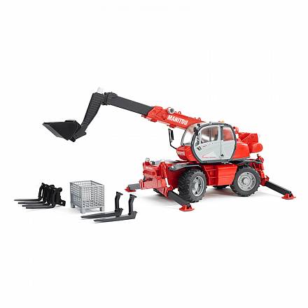 Колёсный погрузчик Bruder Manitou MRT 2150 с ковшом телескопическим 