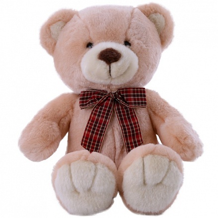 Мягкая игрушка – Медведь, персиковый, 32 см 
