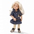 Набор одежды Джинсовое платье, колготки и сапожки для куклы 36 см  - миниатюра №2