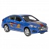 Машина Hyundai Solaris – Спорт, 12 см, цвет синий, открываются двери, инерционный механизм  - миниатюра №2