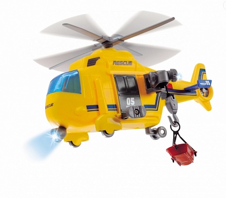 Спасательный вертолет со светом и звуком, 18 см. 