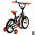 Двухколесный велосипед Lider Pilot, диаметр колес 14 дюймов, черный/оранжевый  - миниатюра №2
