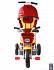 Л001 3-х колесный велосипед Galaxy - Лучик с капюшоном, красный  - миниатюра №3