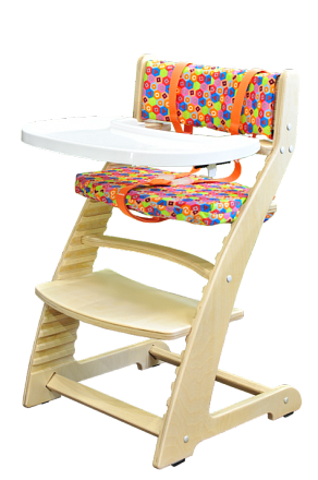 Растущий стул Praktikk, цвет - Берёза + комплект для кормления 