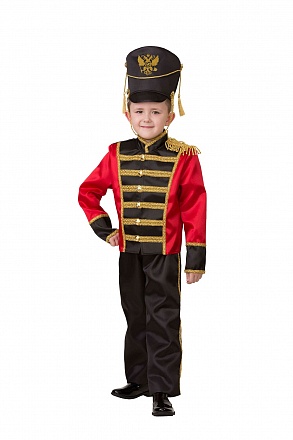 Карнавальный костюм для мальчиков – Гусар, размер 128-64 