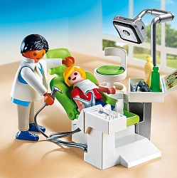 Игровой набор из серии Детская клиника - Дантист с пациентом (Playmobil, 6662pm) - миниатюра
