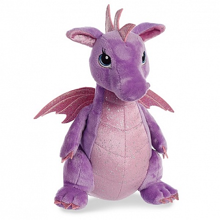 Игрушка мягкая - Дракон фиолетовый, 30 см. 