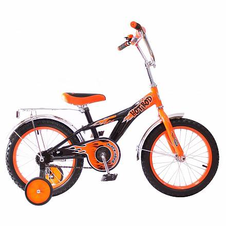 Двухколесный велосипед Hot-Rod, диаметр колес 14 дюймов, оранжевый 