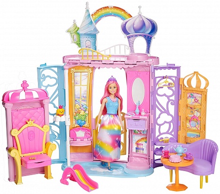 Игровой набор Barbie – Переносной радужный дворец 
